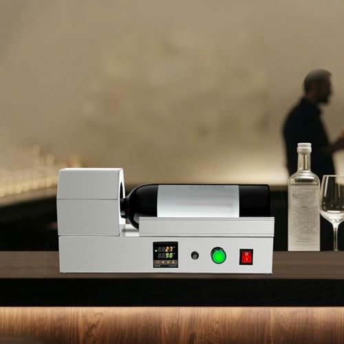 Envoltura eléctrica de la cápsula de la botella, sellador del encogimiento por calor de 700 BPH con la pantalla de la temperatura del led para las cápsulas del vino del PVC, máquina de empaquetado ráp