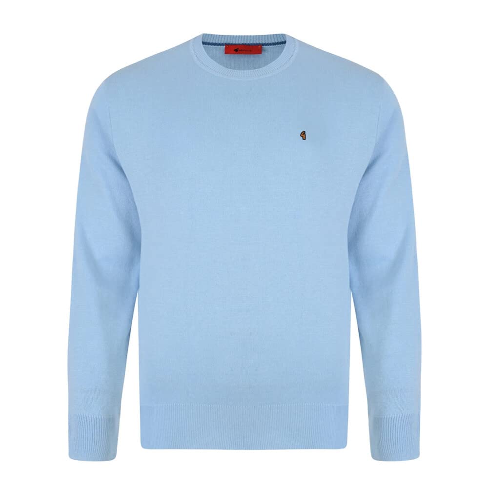 Gabicci Men's G00k04 Crew Neck Sweater Classic - Sky - M