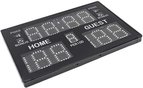 Marcador electrónico LED multideporte ligero de mesa miniatura 4