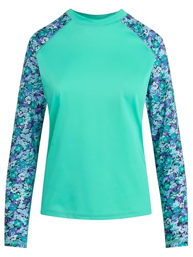 Kanu-Surf-Womens-Gabby-UPF-50-Long-Sleeved-Active-Rashguard-Workout-Top Kanu Surf Womens Gabby UPF 50+ Long Sleeved Active Rashguard & Workout Top - Image 1