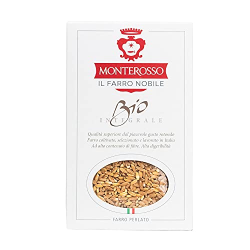 Monterosso - Farro perlato bio - 500g , Confezionato in atmosfera protettiva, Da coltivazione biologica, nutriente e ricco di proteine e fibre