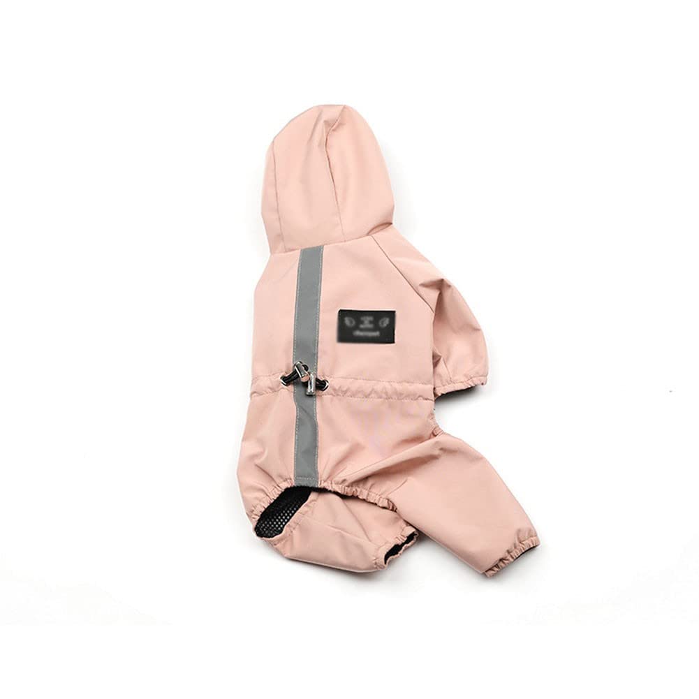 Manteaux imperméables pour Chiens Imperméable pour Chien avec Capuche, imperméable léger pour Chien, imperméable réglable pour Chien, Bande réfléchissante(Color:1,Size:XL)