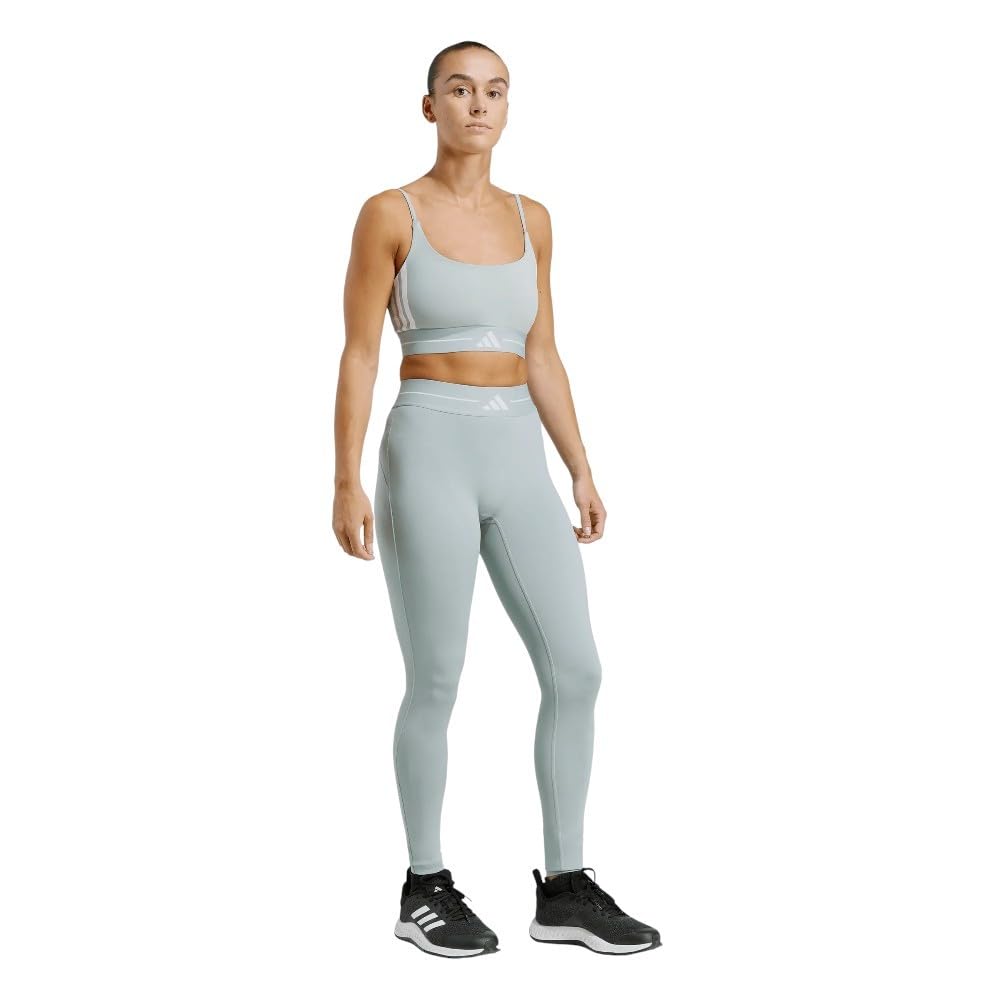 ADIDAS Leggings HYPERGLAM 3 Bandas Verde SAMA JX1876 Mallas Mujer Fitness