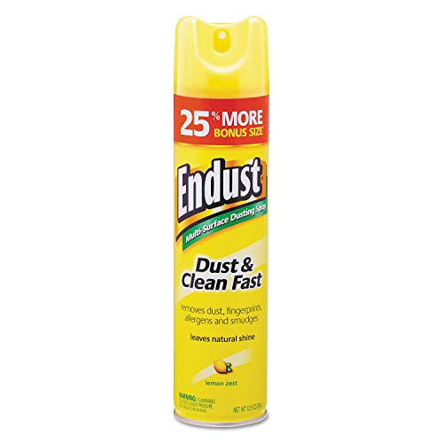 Diversey CB508171 Endust Multi-Surface Dusting and Cleaning Spray, Lemon Zest, 6/Carton