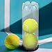 Yardwe 5pcs Tennis Ball Tube Tennis Cylinder Plastic Container with Lid Portable Tennis Ball Holder for Pickleball Ball Baseball Storage