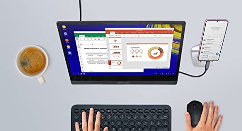 Image of GeChic M505I 15.6 inch 1080P Portable Touchscreen Monitor Rear Port,Speakers,USB-C Docking for Laptop Power Delivery,HDMI Industrial Second Monitor,Vesa Mount,Gaming Xbox /PS5 /Switch,45W PD FastCharging