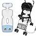 KUMADAI Colchoneta Silla Paseo Refrigeración USB Ventilado Colchoneta Carro Bebe Universal para Silla Coche Bebe, Cochecito Bebe, Tronas, Ventilación Cojin Bebe Lavable,Azul