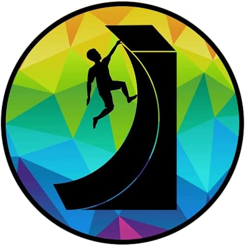 Ninja Warrior Inspired Obstacles Stickers Featuring Salmon Ladder, Jumping Spider & Warped Wall (3 Inches, Boy Warped Wall) Cover