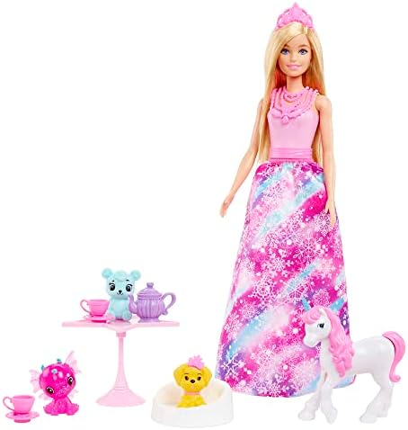 Barbie Dreamtopia Kalendarz Adwentowy, Wielokolorowy, 24 Elementy