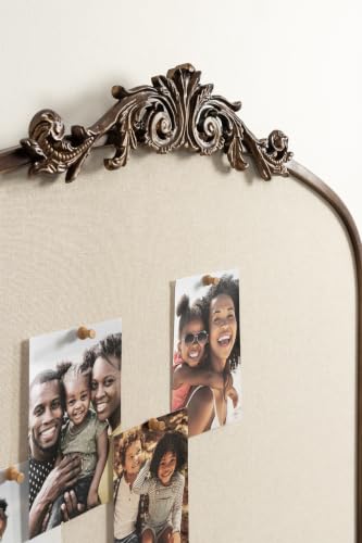 Image of Kate and Laurel Arendahl Vintage Ornate Framed Wide Arch Pinboard for Wall