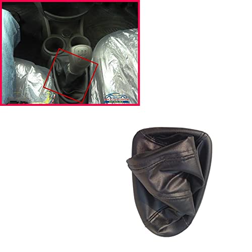 New JD Car Accessories, Beat Car Automotive Parts, Antique Finish Black PU Leather,ABS Gear Shift Lever Cover Boot for Beat Car [11,1-22]