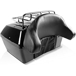 Maletas Rigidas Custom Craftride Baul Top Case Motos Custom Missouri 43l Kawasaki VN 800/900/1500/1600/1700/2000/Classic, VN 1500/1600 Mean Streak, VN 900 Custom Light Tourer, VN-15, Vulcan S/900 Classic/900 Custom