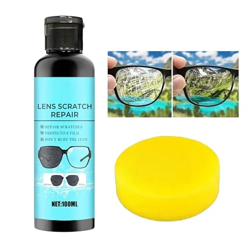 Spray Repara Cristales Rayados - 100ml Líquido Repara Rayas Gafas de Sol | Limpiador Portátil De Lentes Para Uso Diario Y Toda La Familia