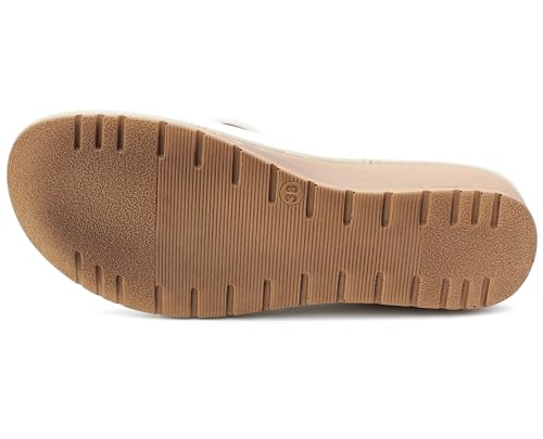 Womens Slip On Sandals Backless Low Wedge Open Toe Mules Summer Fashion Beach Slides Flip Flops - Image 6