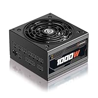 ARESGAME 1000W, PC-ATX-Netzteil, 80-Plus Gold, Vollmodulares, leiser 140 Lüfter, schwarz