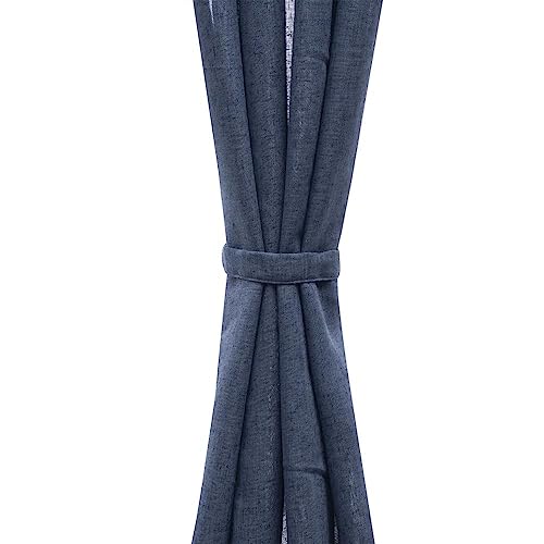 Image of Wakefit Curtains 5 feet Long Set of 2, Window Curtains, Window Curtains 5 feet, Modern Sheer, Polyester Curtains, Decoration Items for Home Decor (Ash Blue)