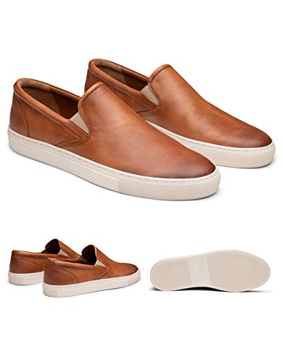 Dunross & Sons Mens Sneakers. Fashion Sneakers. Lace-Up Or Slip-On Mens Casual Shoes. Comfortable Leather Shoes.3