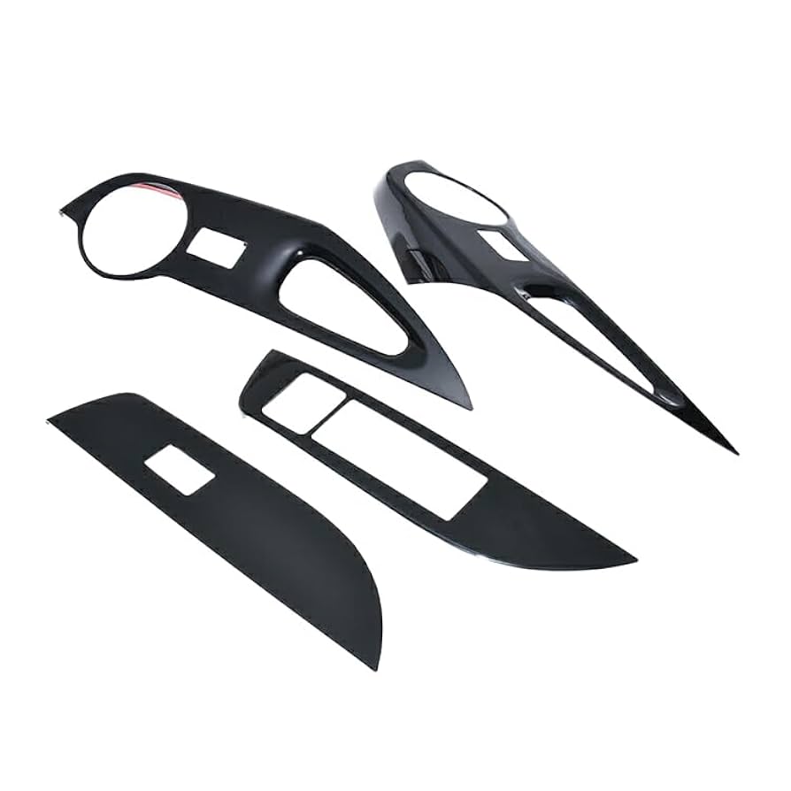 21#系カローラスポーツ★ピアノブラックウインドウパネル4枚セット トヨタ RAV4 カローラスポーツ＆ツーリング210系 カローラクロス