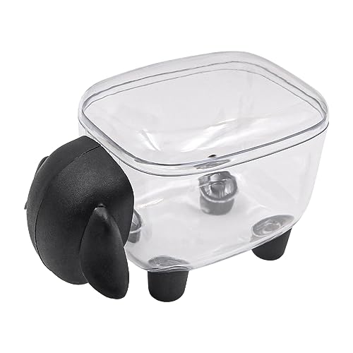 Tiardey Cotton Bud Holder Sheep Shaped Cotton Swab box Creative Small Item Organizer