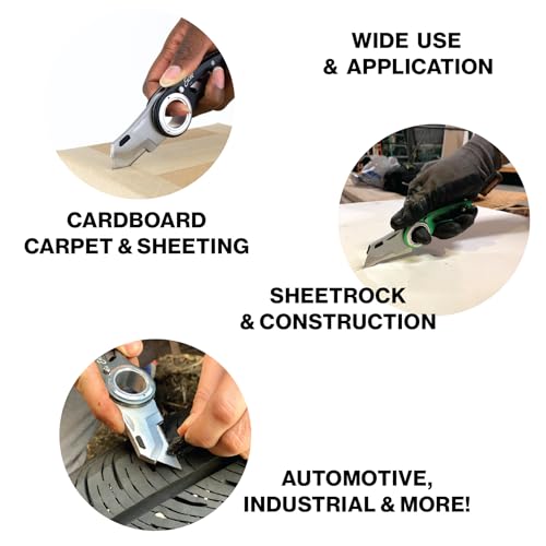 image for Excel Blades Revo Folding Utility Knife – Heavy-Duty Box Cutter with