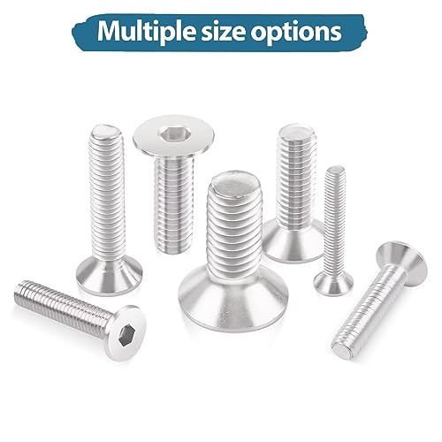 50Pcs M5 (5mm x 25mm) Hex Socket Countersunk Machine Screws, M5 Countersunk Bolts 25mm - Image 4