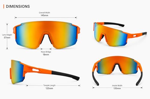 Image of Zynic Men's Stylish Sports Sunglasses For Unisex | UV400 Protection Classic Wrap Around Googles |Sports Shades for Driving,Cyclining Outdoor & Travel | Googles for man's