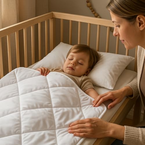 SOHYGGE - Baby Bettdecke und Kissen Set 75x120 + 35x45 cm - Kinderdecke & Kinderbettdecke - Bettdecke Kinder & Baby Decke und Kissen Set für Babybett...