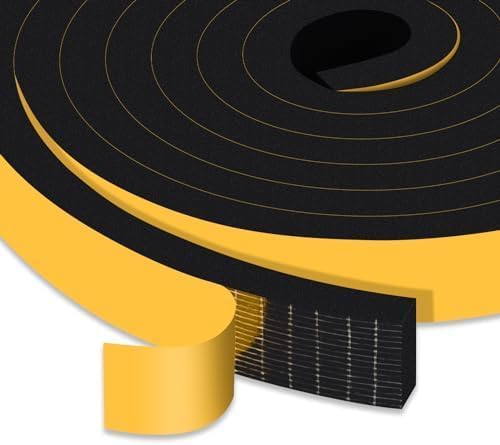 Thick Door Gap Filler Weather Stripping for AC &amp; Doors 1x1/2In