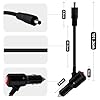 HuaLiSiJi DC Car Charger Cable 12V 24V DC 5.5mm x 2.1mm Car Cigarette Lighter Power Plug With Switch On Off with LED Light for GPS, Camera, LED Strip (1m) #3