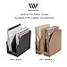 MobileVision Bamboo Vertical File Folder Holder & Office Product Organizer, Store Files, Magazines, Notepads, Books and more, 2 Pack Combo Set