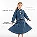 Girls Denim Jacket and Skirt Outfit Set, Fashionable Two Piece Jean Clothes with Belted Frayed Hem for Stylish Fall Wear (Blue,14-15Y(160cm))