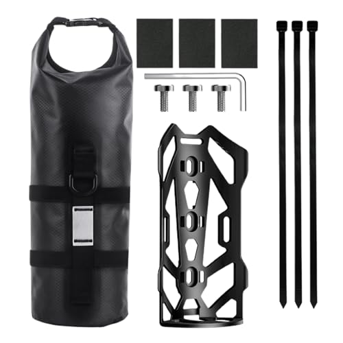 Borsa per forcella, borse laterali impermeabili e portapacchi, borsa leggera per forcella anteriore, borsa portapacchi, borsa per forcella arrotolabile per ciclismo, ciclismo, touring, avventure in