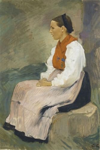Peinture Murale Femme Du Hasli Charles Giron Toile Abstraite Luxe