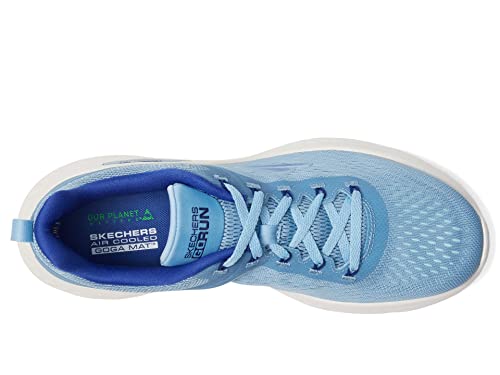Skechers womens Go Run Lite Sneaker, Blue/Light Blue, 9 US