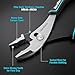 DURATECH 8 Inch Slip Joint Pliers, Pliers Tool with Comfortable TPR Handle, High Carbon Steel, Strong Sharp Teeth, Pliers for Tightening, Loosening and Gripping Nuts and Bolts