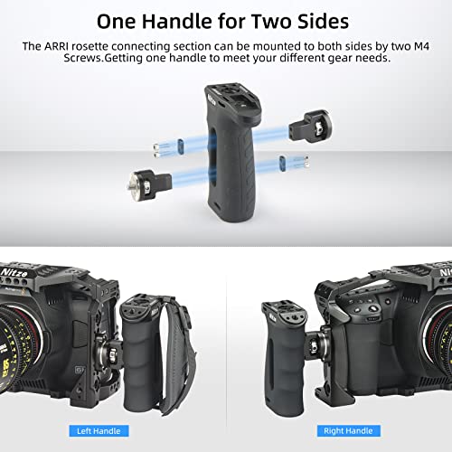 Nitze Ergonomic Side Handle With Arri Rosette For Left Or Right Hand, Up And Down Adjustable - Pa29A #TOP4
