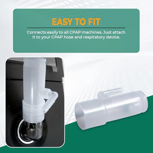 Image of Bistras Oxygen Adapter Enrichment Port Connector fits CPAP Tubing Hose Model 1642 (5)