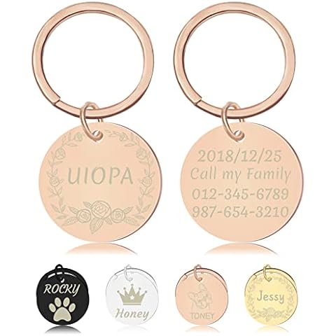 Uiopa Placas para Perros Grabadas Cover