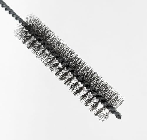 Image of 3 Piece Set of 16-Inch Tube Cleaning Brushes Copper, Stainless, Nylon for Various Surface Use (1-Inch Diameter)