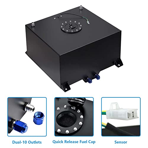 image for BOMLING 20 Gallon Fuel Cell 80L Universal Gas Tank with Level Sender &