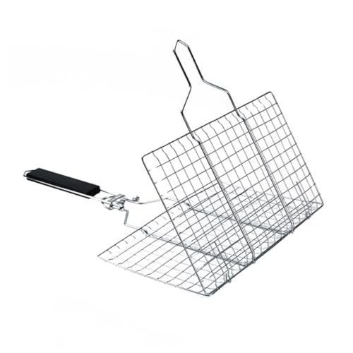 CLISPEED 1Pieza Rejilla de Barbacoa Inoxidable Herramienta de Desmontable para Parrilla al Aire para Carnes y Verduras