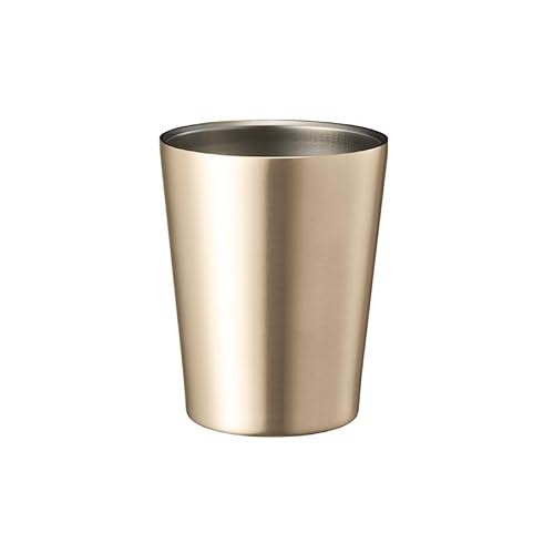 ステンレス サーモタンブラー 360ml タンブラー 保温 保冷 サーモ ステンレス テイクアウト コーヒー カップホルダー キャンプ アウトドア くすみ パステル アース カラー 真空二重構造 プレゼント ギフト 父の日 (ゴールド)