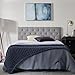 Lucid Mid-Rise Upholstered Headboard - Diamond Tufted - Padded Polyester - Adjustable Height from 34” to 46” - Easy Assembly - Bed Frame or Wall Mount - Sturdy - Stone - King / Cal King Size