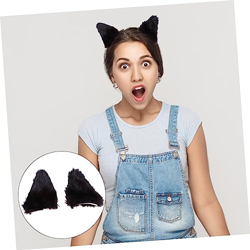 Orejas de gato peludas pasador para peinados de halloween y cosplay anime 5