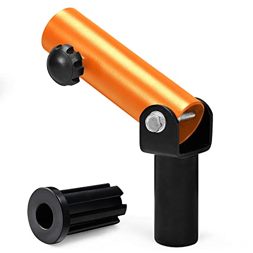 イエスフォーオール(Yes4All) Tバーロー プレートポストインサート オレンジ ランドマイン用 3cm/5cmオリンピックバー対応 360度回転 10.5x10x34cm 【日本正規輸入品】 AQ16