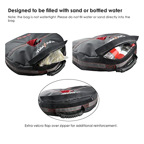 Maxxmma Double End Heavy Bag Anchor (Unfilled) Core Training Tool Weight Bag Multifunctional 3-In-1 - Punching Boxing Mma Workout Fitness #TOP1