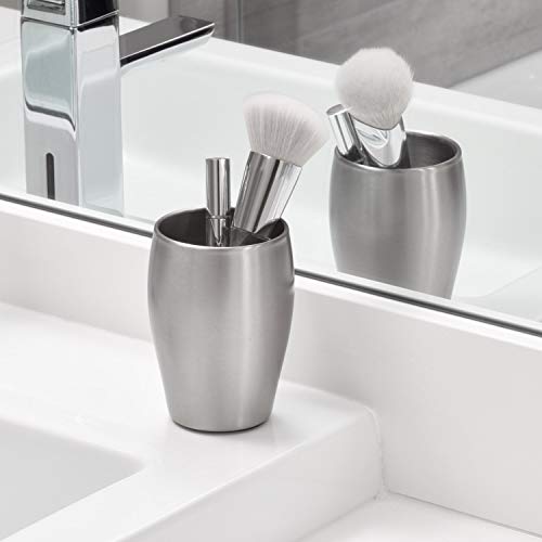 Idesign 28320 Avery Brushed Stainless Steel Bathroom Tumbler Cup - 3" X 3" X 4.06" #TOP2