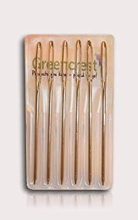 6 Pc Hand Sewing Large Eye Blunt Needles Wool Thick Knitter Yarn or Darning