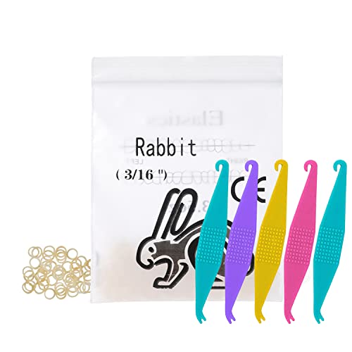 Lvchen 500 Pcs/5 Packs Orthodontic Elastic Rubber Bands Braces Dental Rubber Traction Ring Gap Teeth Bands Professional For Dentist And Dental Hospital With Free Elastic Placers #TOP18