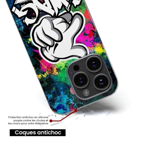 1001coques - Coque Silicone Compatible avec Google Pixel 7a - Motif Swag Or Die - Design Original imprimé en France – vue 6